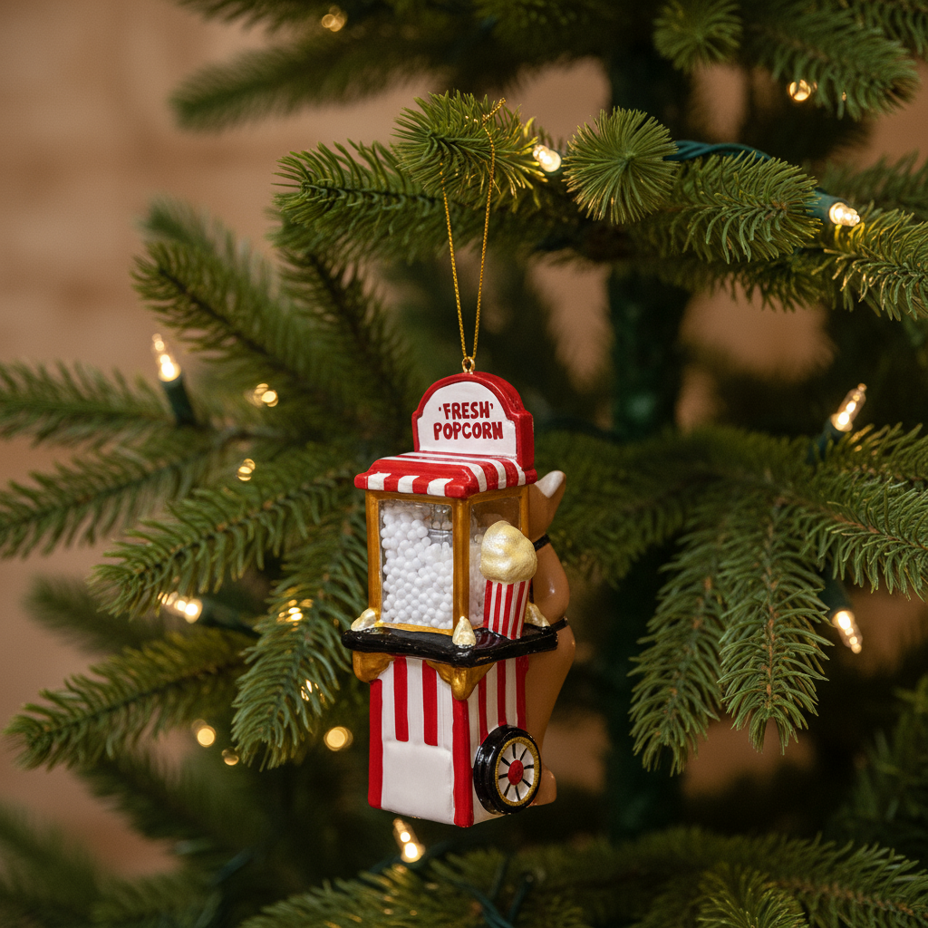 Christbaumkugel "Popcorn Stand" - Weihnachtsland