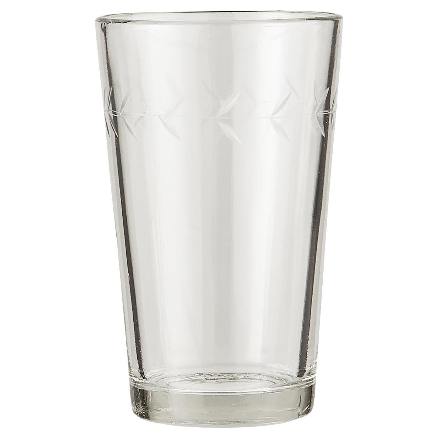 Glaskanne & 2 Trinkgläser mit Blattkante - Ib Laursen