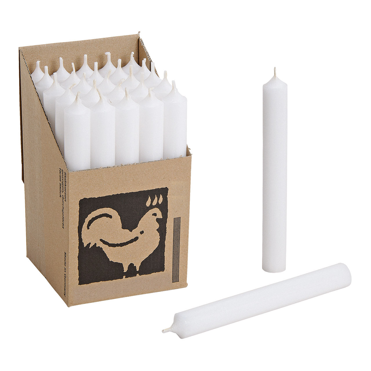 Stabkerze weiß (4er Set)