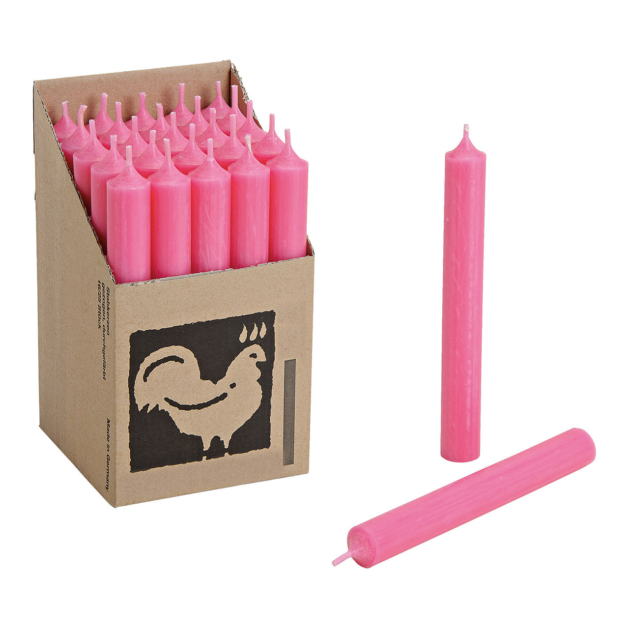 Stabkerze pink (4er Set)