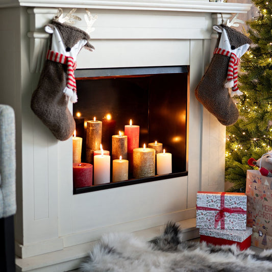 Kerze aus Wachs champagner 9 cm - 2 Stk