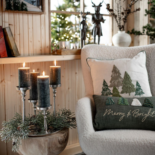 Kerze aus Wachs grün 9 cm - 2 Stk