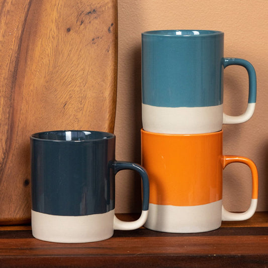 Teekanne L Cer und Cup Cyl L 2 Stk blau - Kinta