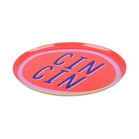 Love Trays S "Cin cin" neon rot - Giftcompany