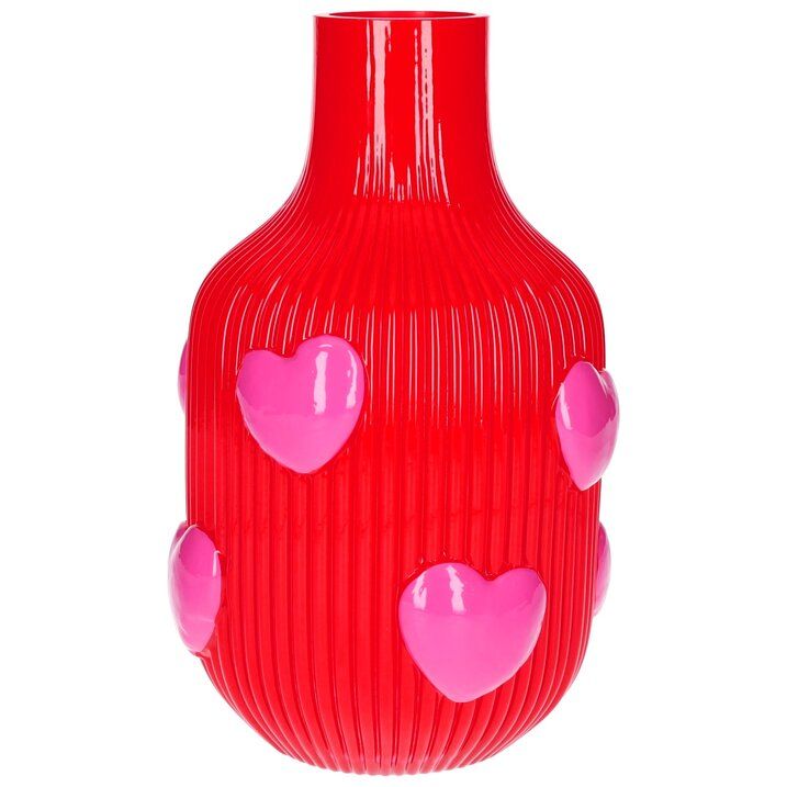 L'amour Vase Herzen rot - Giftcompany