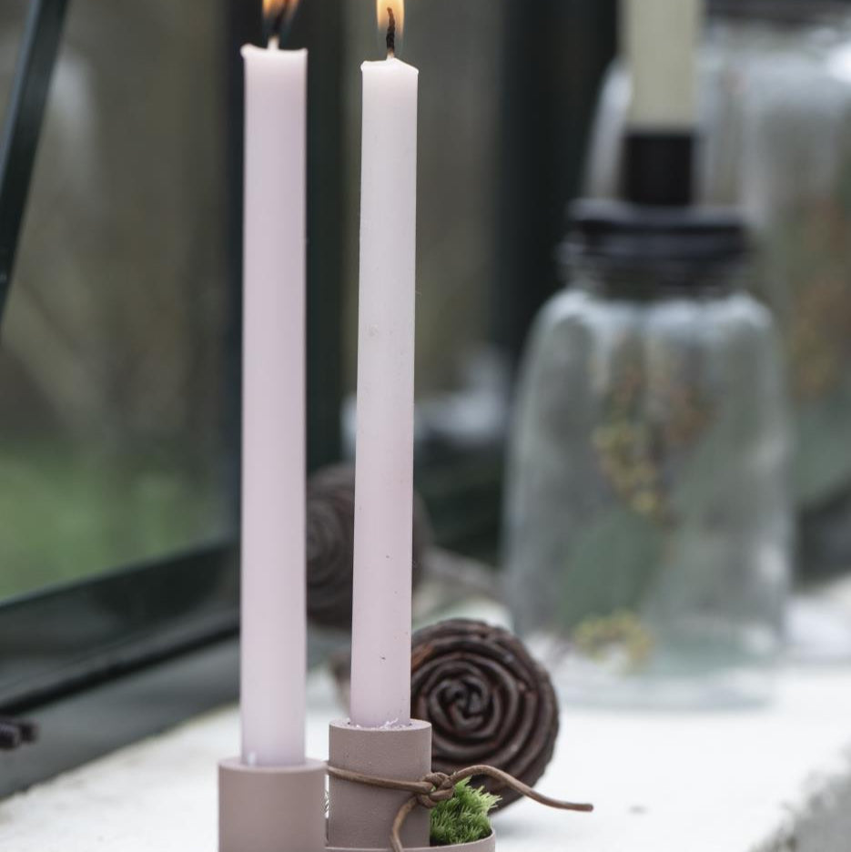 Dünne hohe Kerze malve 5er Set - Ib Laursen