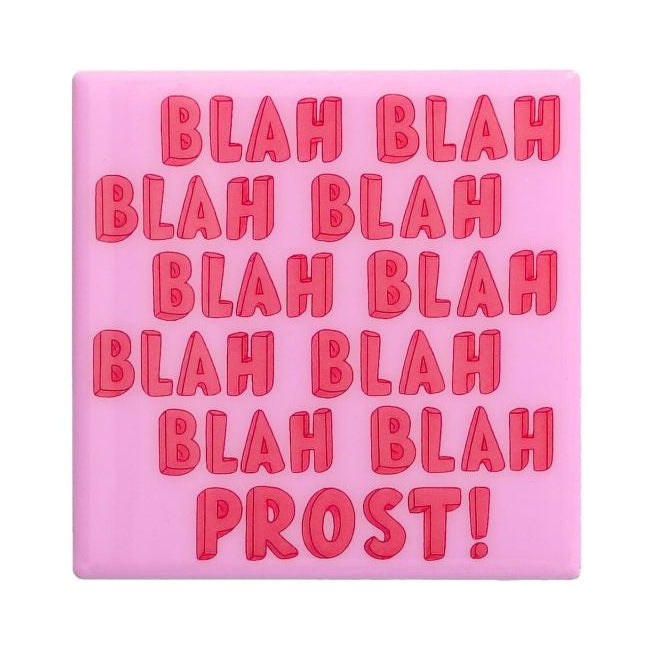 Love Tiles Untersetzer "Blah, blah, Prost" pink - Giftcompany