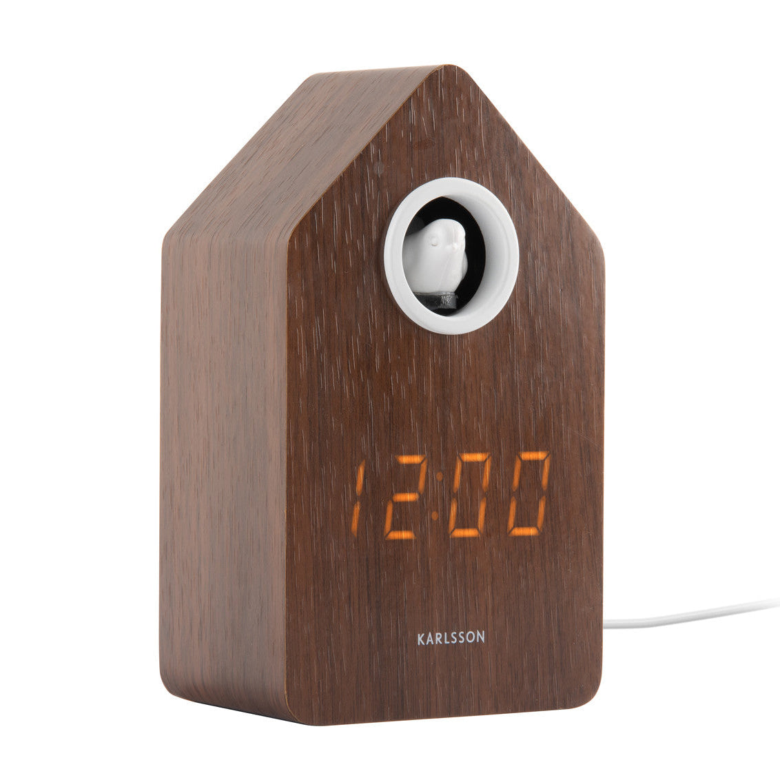 Wecker Cuckoo LED braun - Karlsson