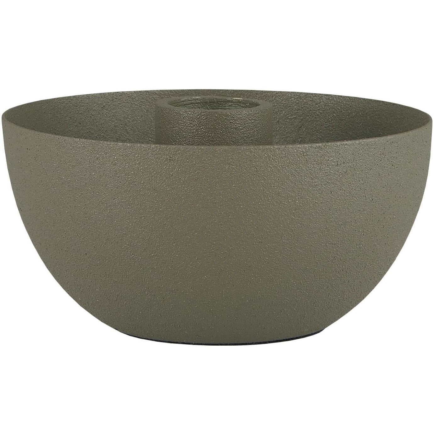 Kerzenhalter für Stabkerze schüsselförmig staubig grün - Ib Laursen
