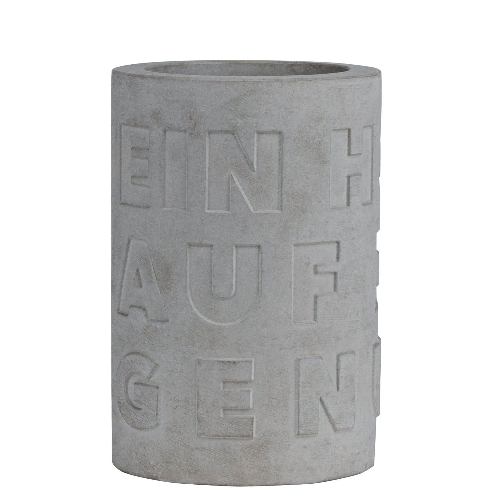 Beton Flaschenkühler "Ein Hoch auf den Genuss" - Räder