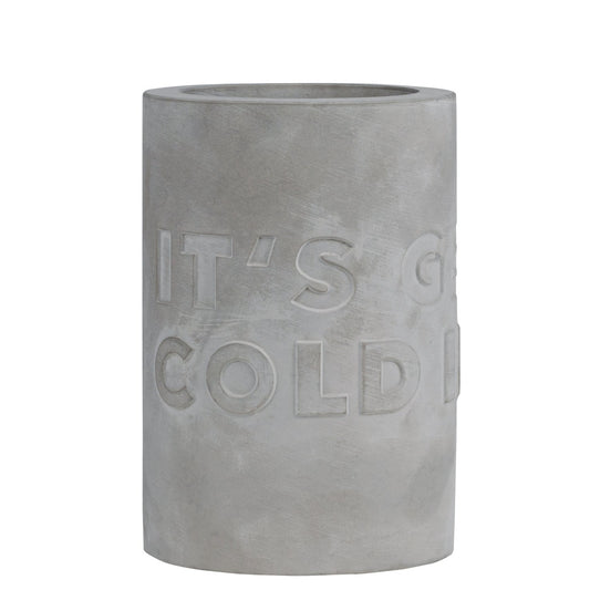 Beton Flaschenkühler "It's getting cold in here" - Räder