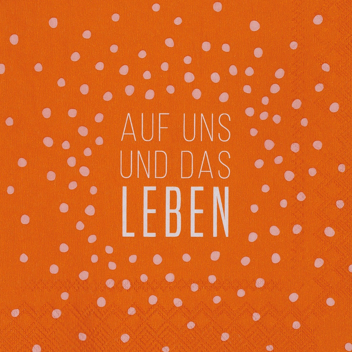 Cocktailserviette "Auf uns und das Leben" - Räder