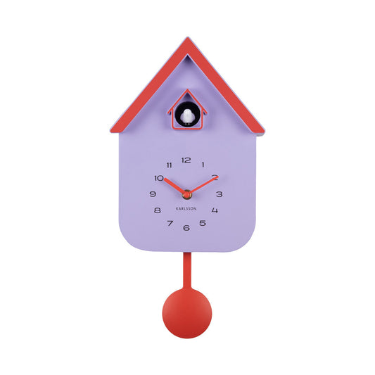 Kuckucksuhr soft purple & brilliant orange - Karlsson