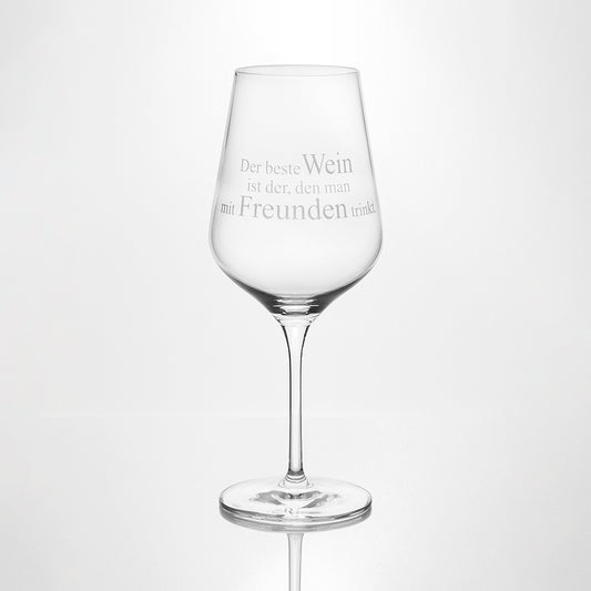 Weinglas "Der beste Wein" - Räder