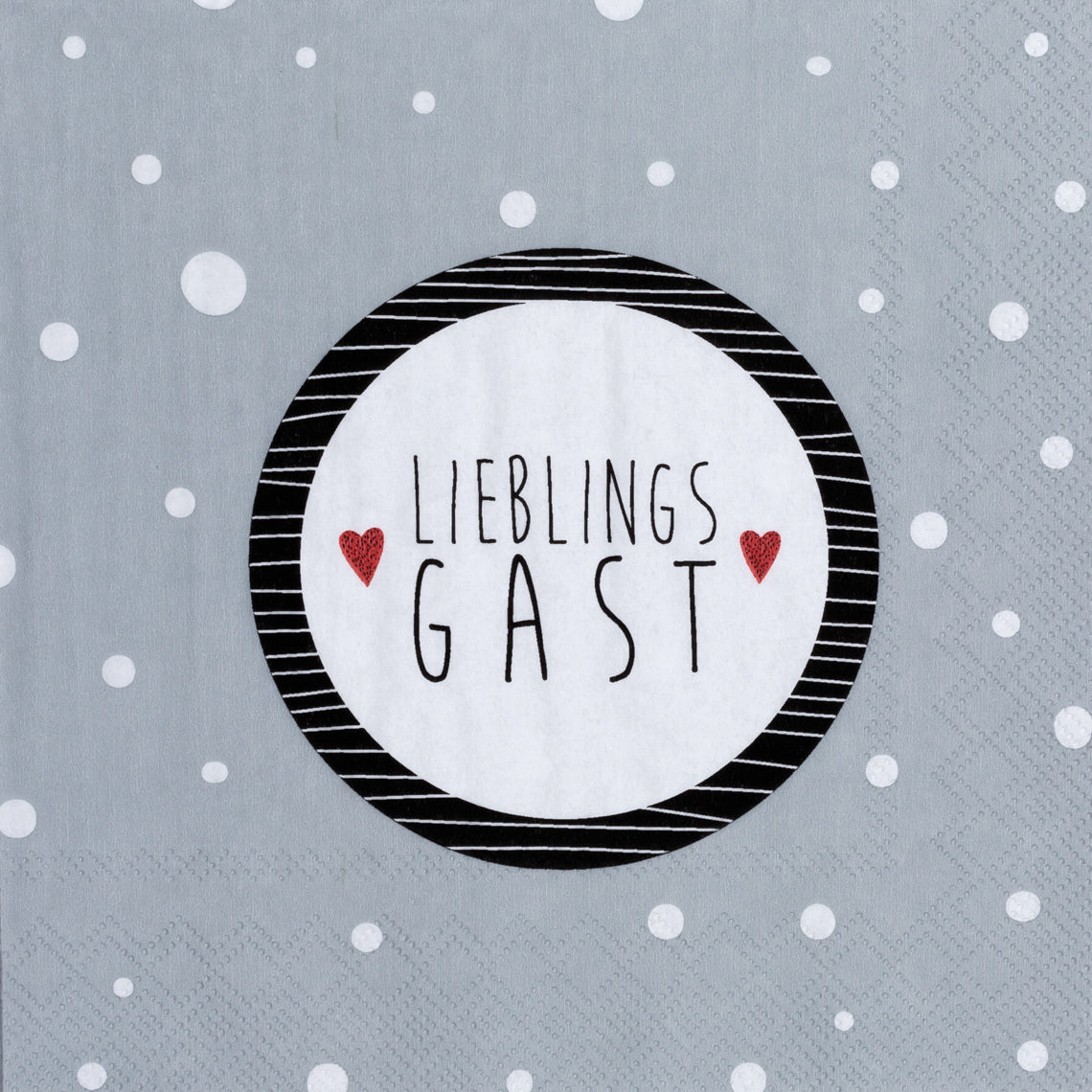 Servietten "Lieblingsgast" - Räder