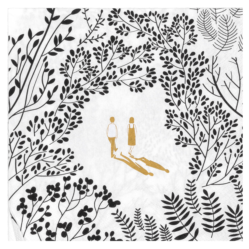 Lunchservietten "Parkspaziergang" - Räder