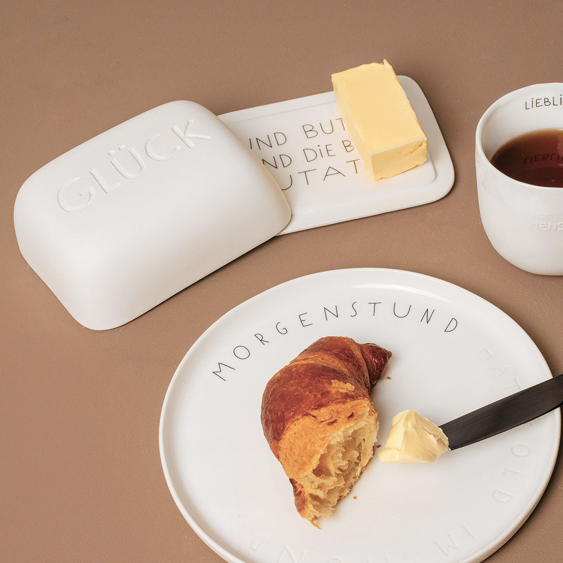 Guten Morgen Butterdose "Glück" - Räder