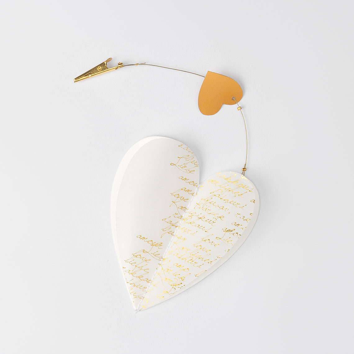 Herz-Clip "Liebe mehrsprachig" - Räder