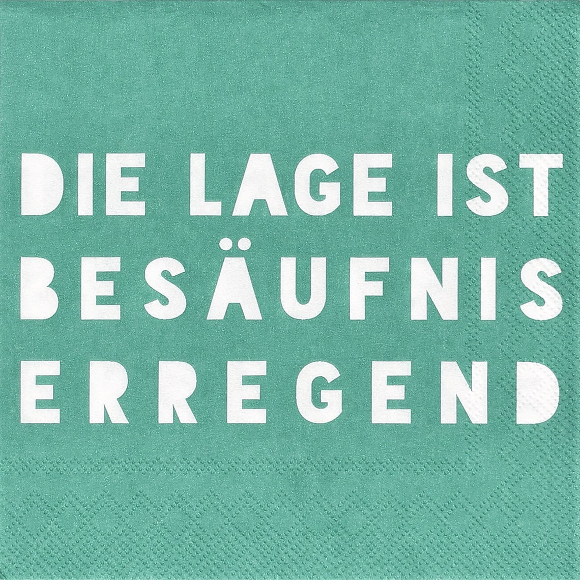 Cocktailserviette "Die Lage ist besäufnis" - Räder