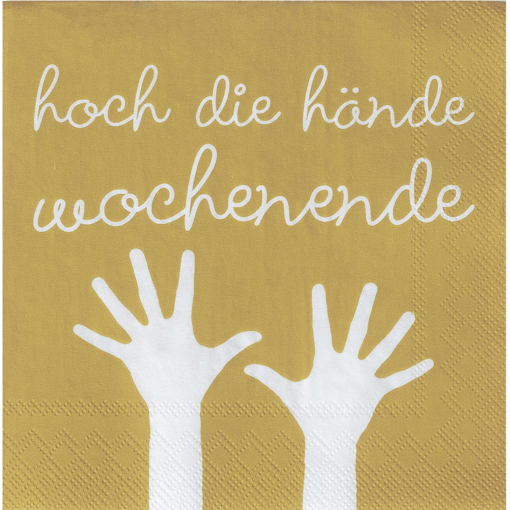 Cocktailserviette "Hoch die Hände-Wochenende" - Räder