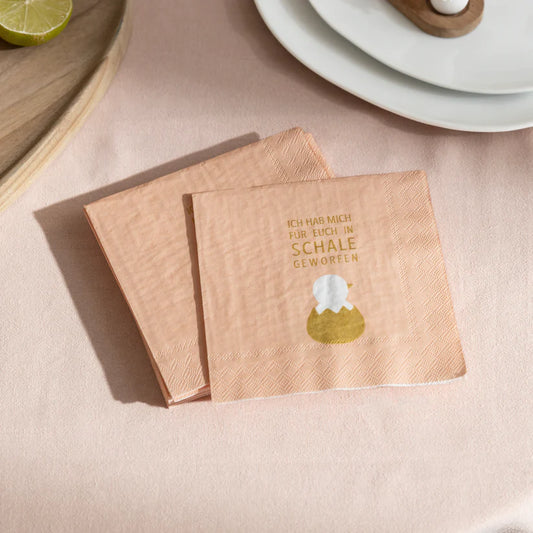 Frühlingsgruß mit Osterserviette - Räder