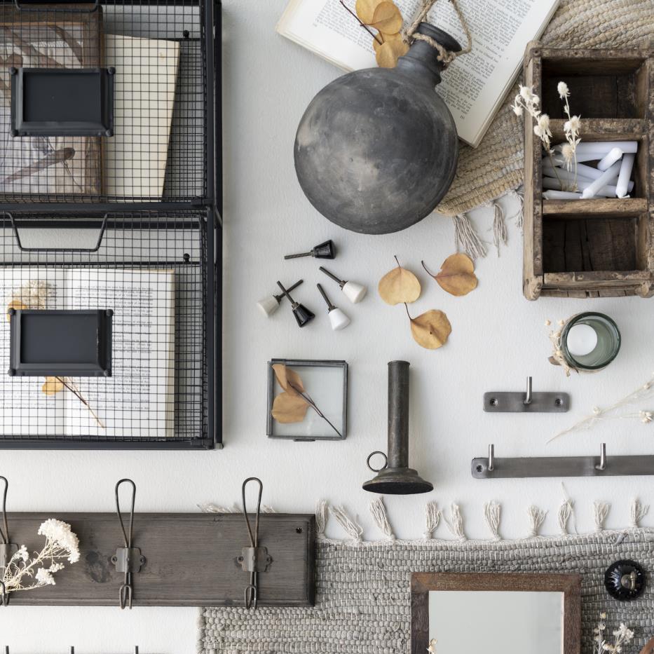 Zeitschriftenhalter für Wand mit 2 Fächern - Ib Laursen