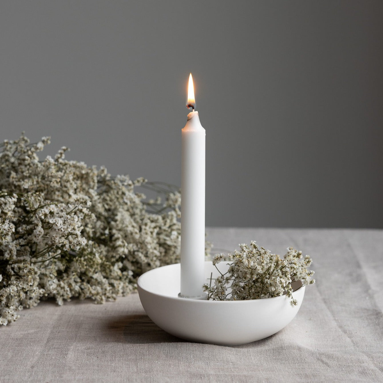 Kerzenhalter Lidatorp klein weiß - Storefactory