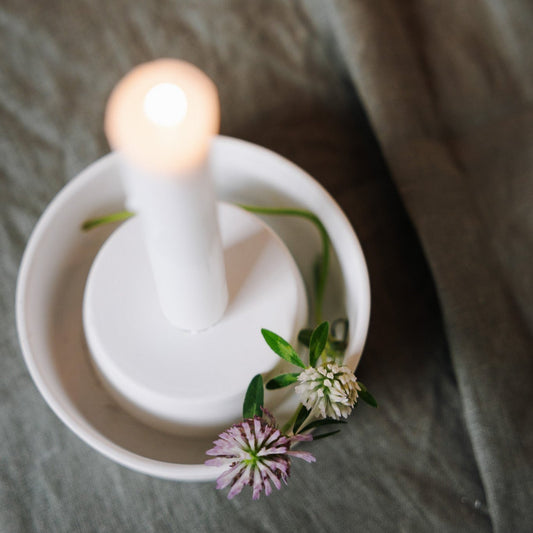 Kerzenhalter Valltorp weiß - Storefactory