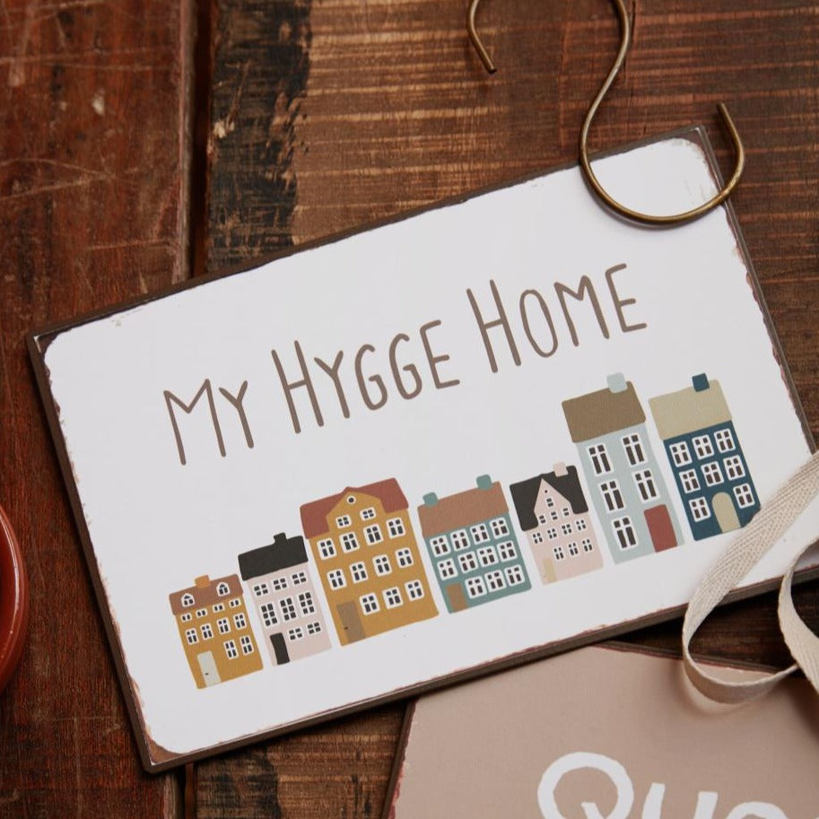 Metallschild "My Hygge Home" - Ib Laursen