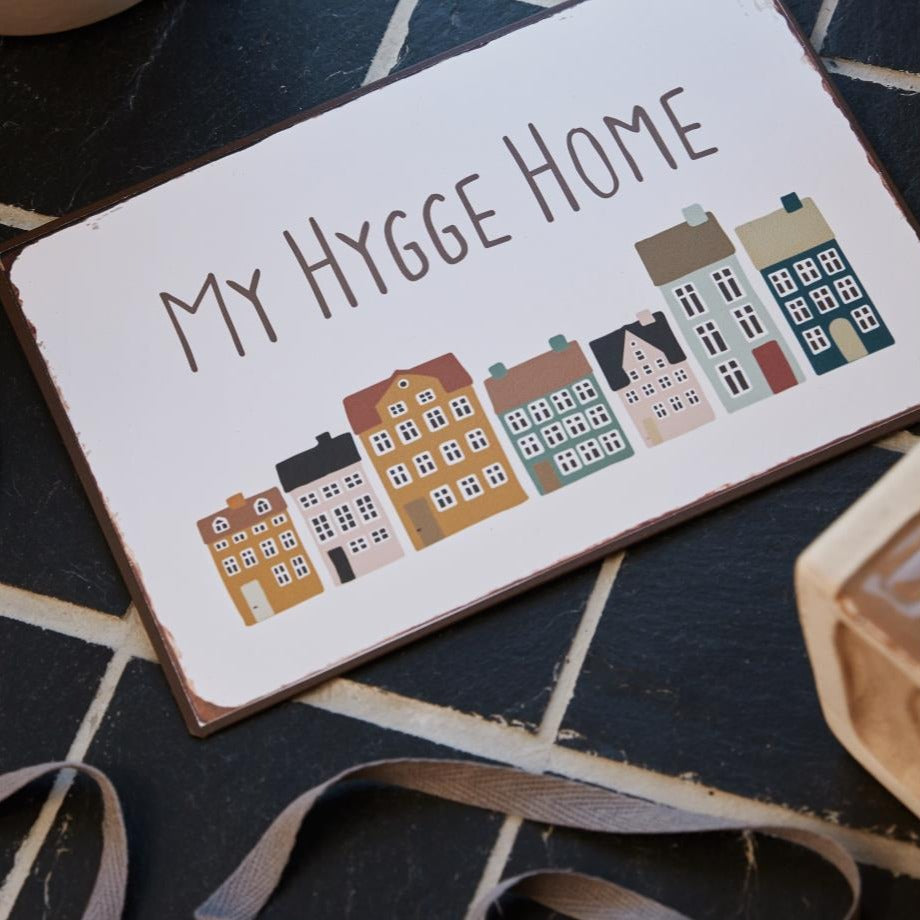 Metallschild "My Hygge Home" - Ib Laursen