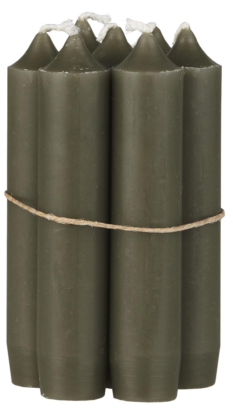 Stabkerze olive 5er Set - Ib Laursen