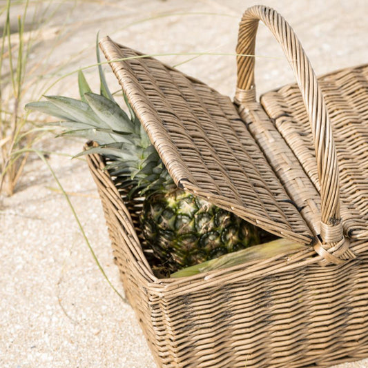 Picknickkorb mit Deckel und Querhenkel - Ib Laursen