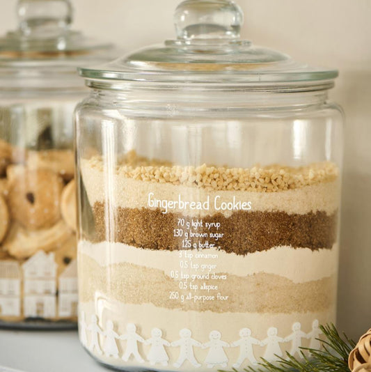 Glaskrug SET Lebkuchenpärchen mit Rezept 2 Stk - Ib Laursen