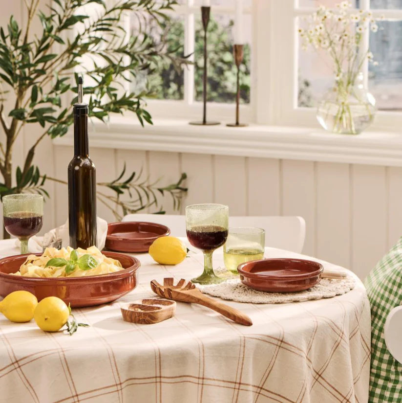 Weinglas Vercelli grün mit Bläschen 2 Stk - Ib Laursen