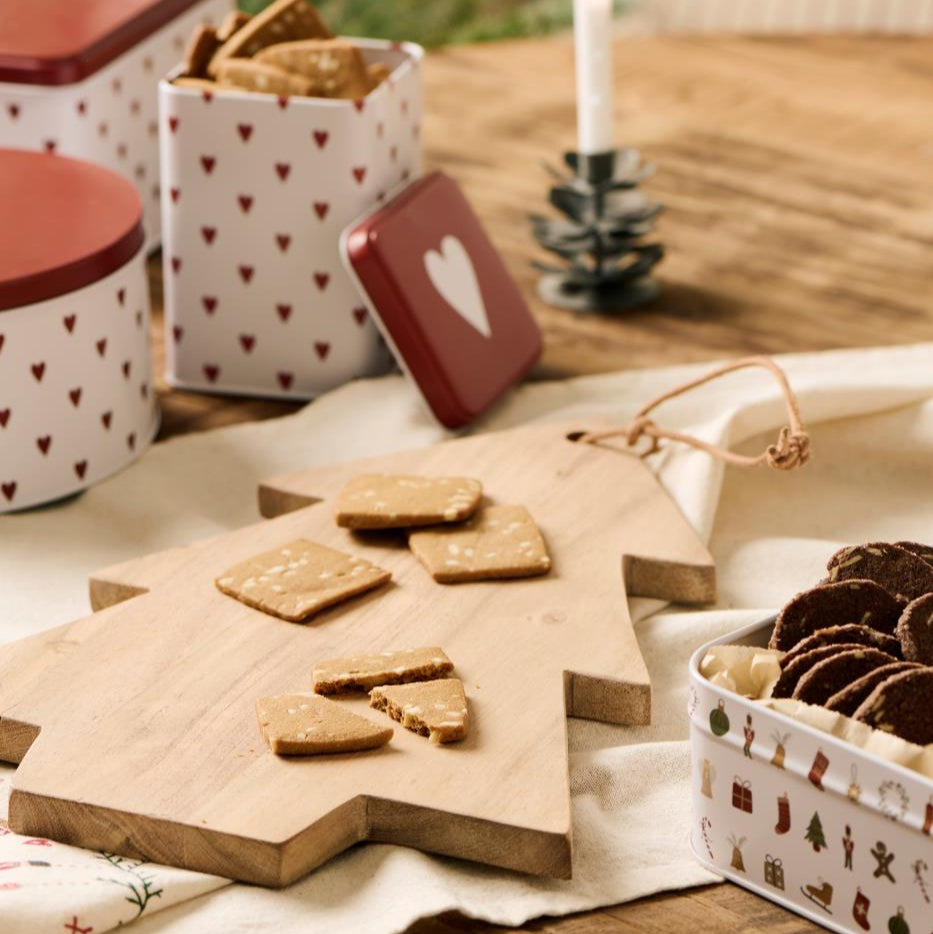 Schneidebrett mit Lederschnur Tannenbaum - Ib Laursen