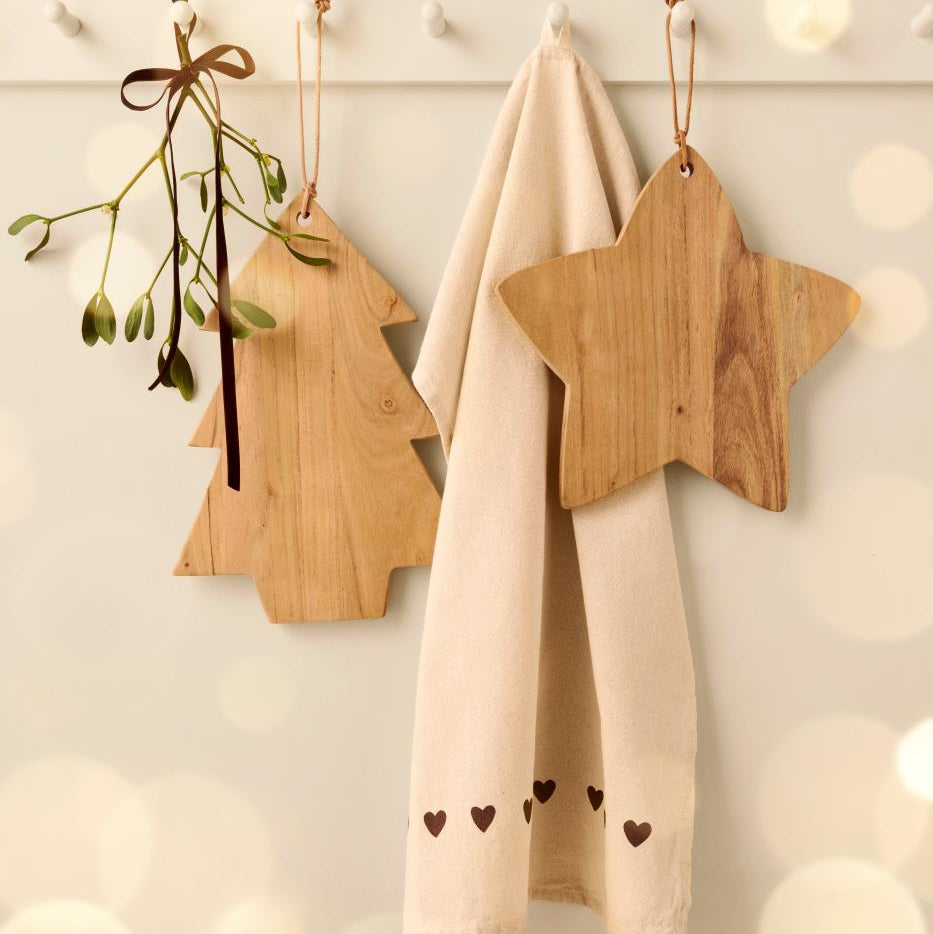 Schneidebrett mit Lederschnur Tannenbaum - Ib Laursen