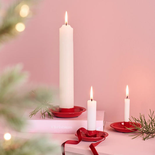 Rustikale Kerze XXL weiß - Ib Laursen