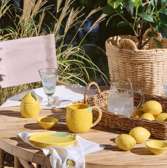 Kanne klares Glas mit Henkel und Blätterranke 800 ml - Ib Laursen