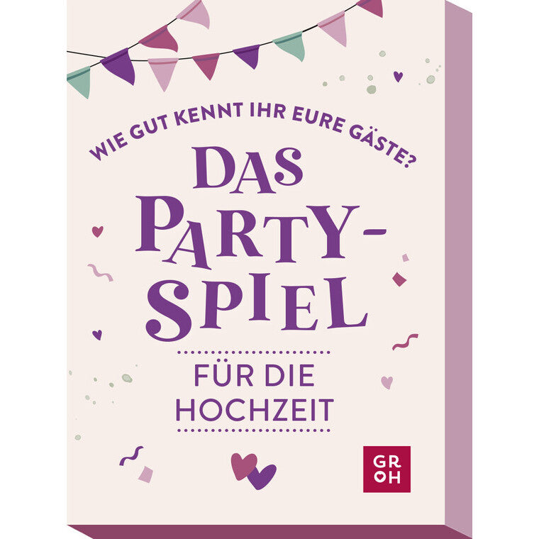 Wie gut kennt ihr eure Gäste? Das Partyspiel für die Hochzeit - Groh