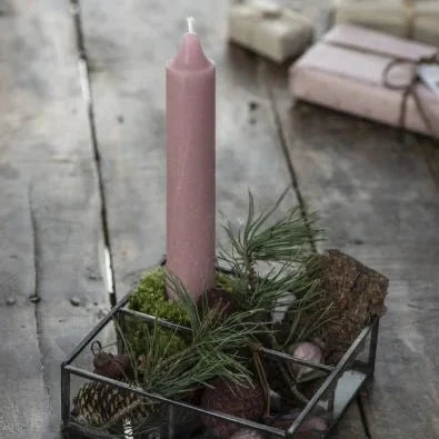 Rustikale Kerze XXL malva - Ib Laursen