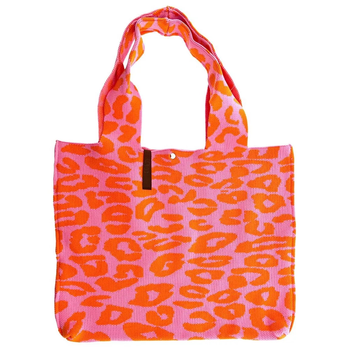 Shopper Lara- Leo Orange Pink - LOT83