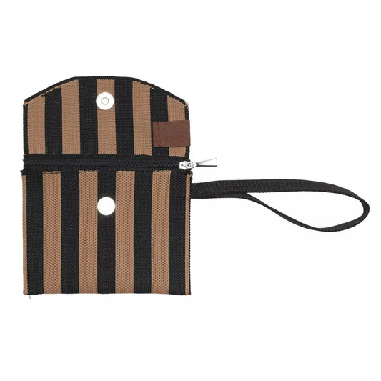 Gewebte Geldbörse Julia Beige/Schwarz - LOT83