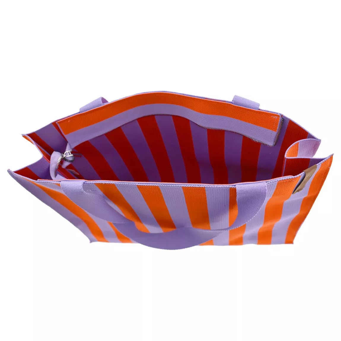 Shopper Lara- Gestreift Lila Orange - LOT83