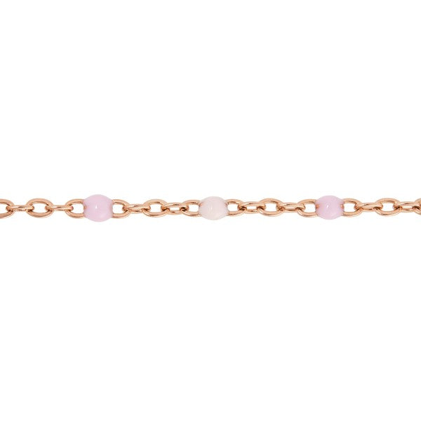 Armband - "Just for you" - rosévergoldet - rosa