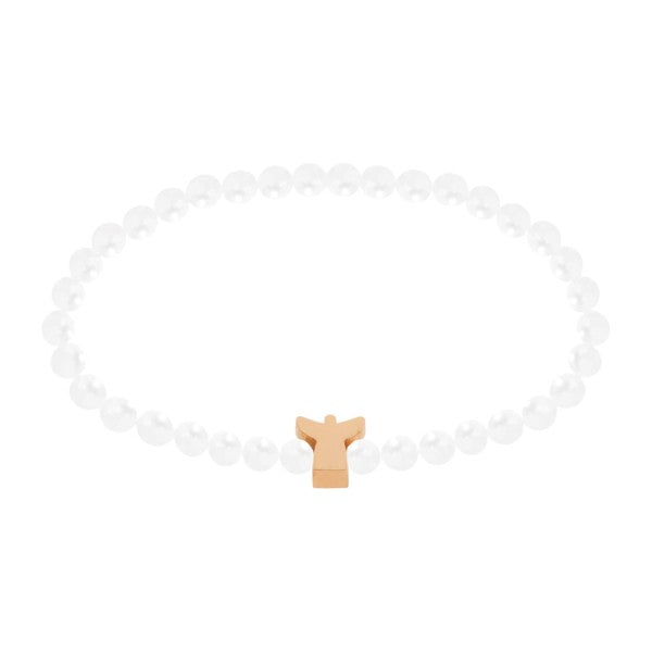 Armband - "New Wonderful Moments" - rosévergoldet - Schutzengel
