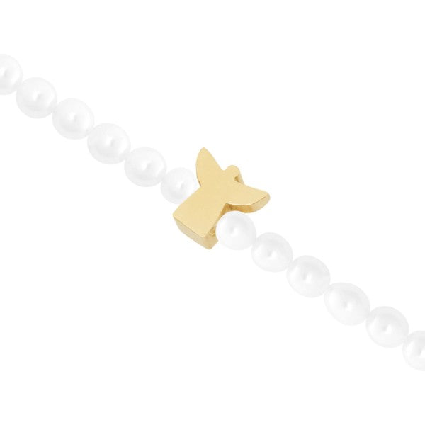 Armband - "New Wonderful Moments" - vergoldet - Schutzengel