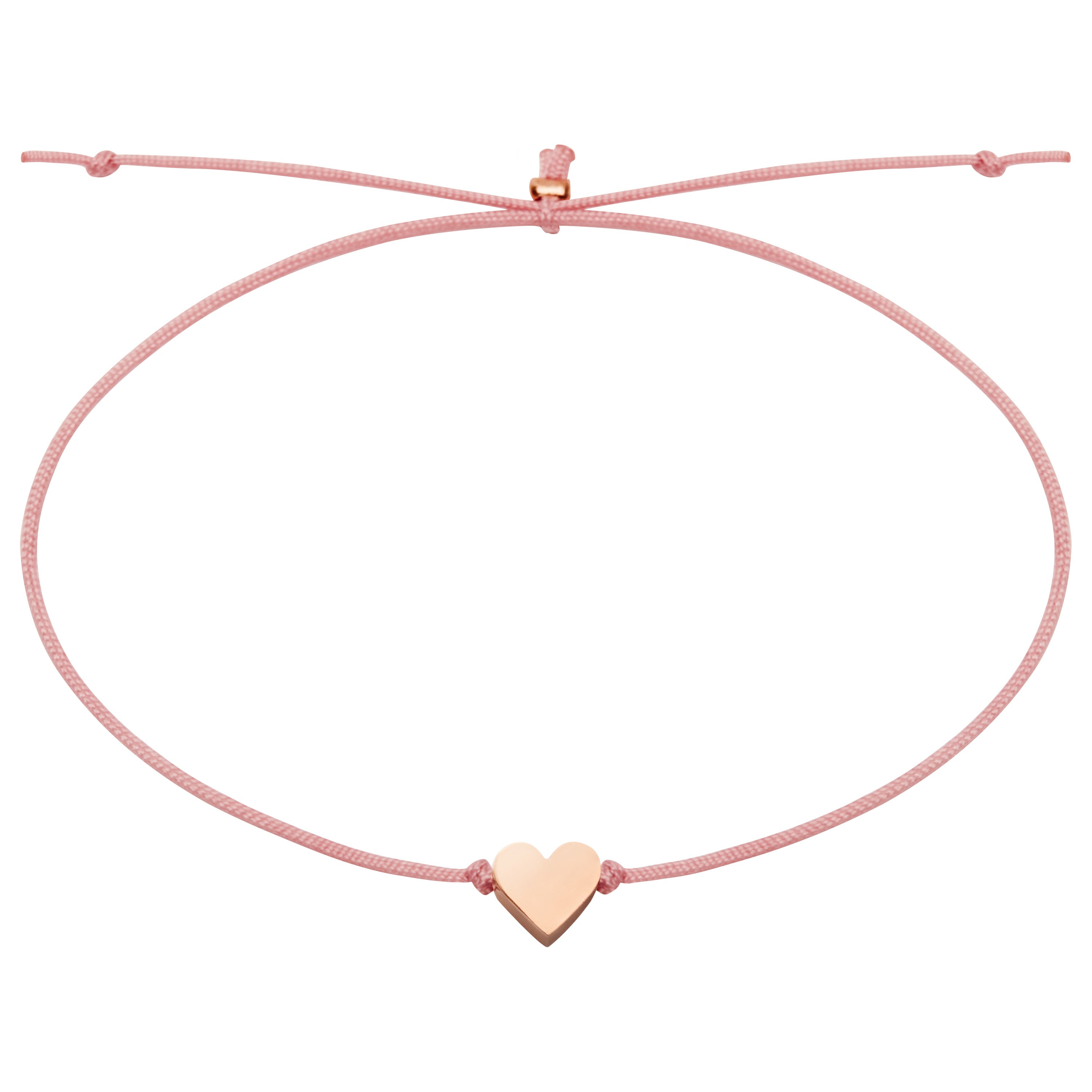 Armband - "lovely friends" - rosévergoldet - Herz