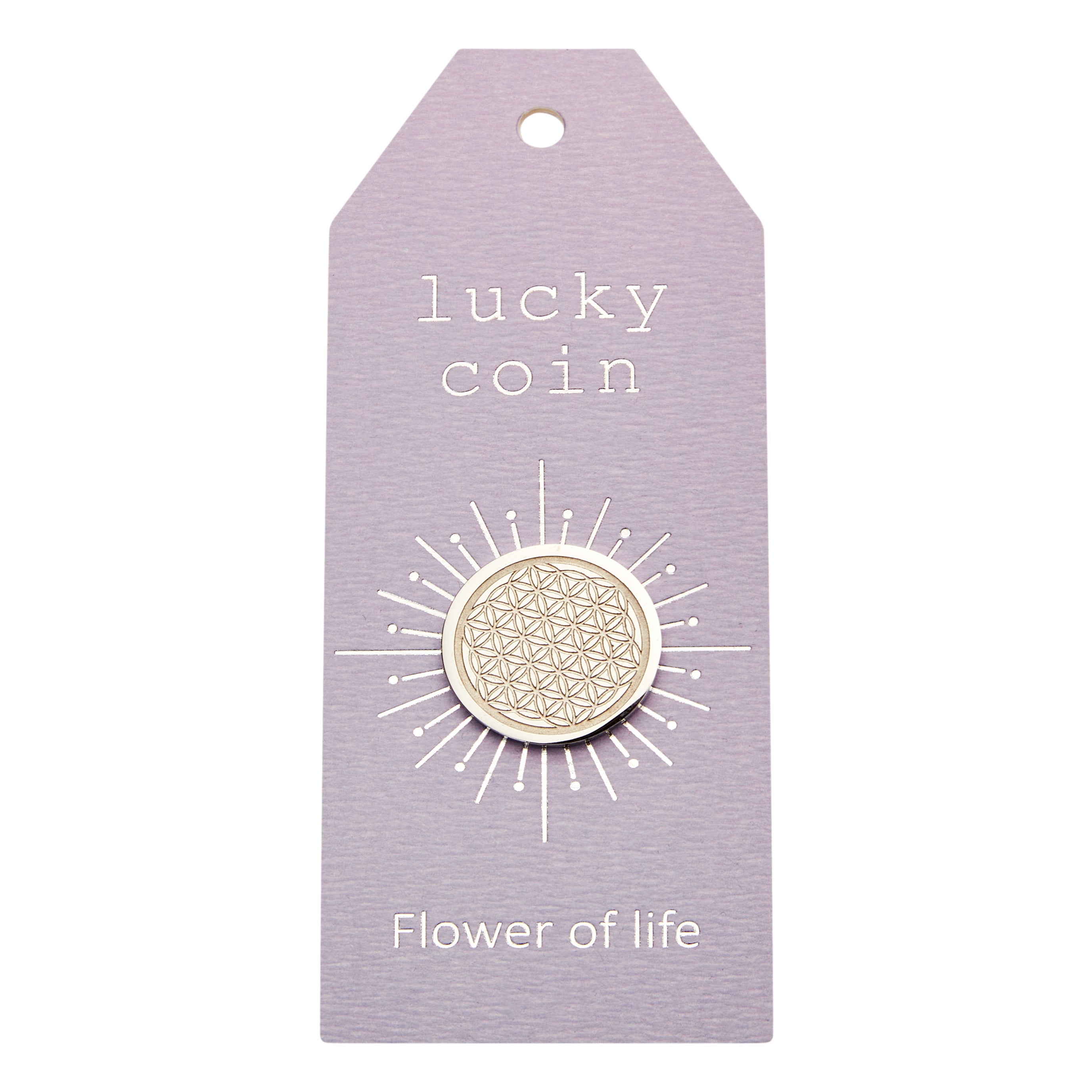 Münzen - "lucky coin" - Blume des Lebens
