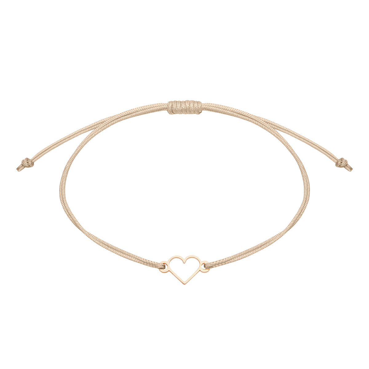 Armband - "friends for life" - rosévergoldet - Herz