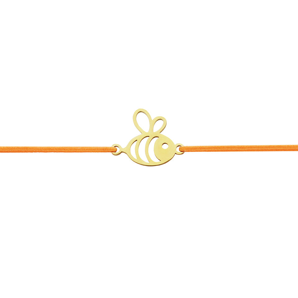 Armband - "little companion“ - vergoldet - Biene